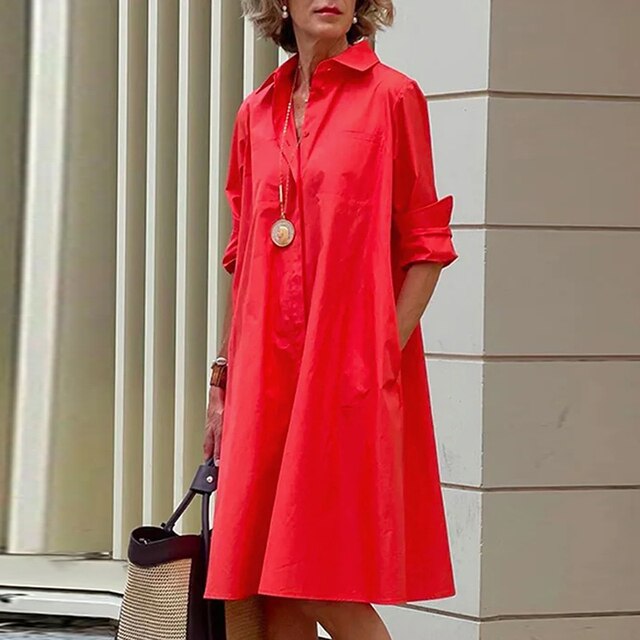 LF | Robe vintage à manches longues