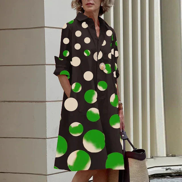 LF | Robe vintage à manches longues