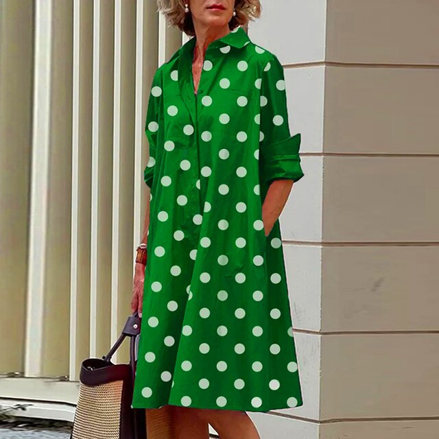 LF | Robe vintage à manches longues