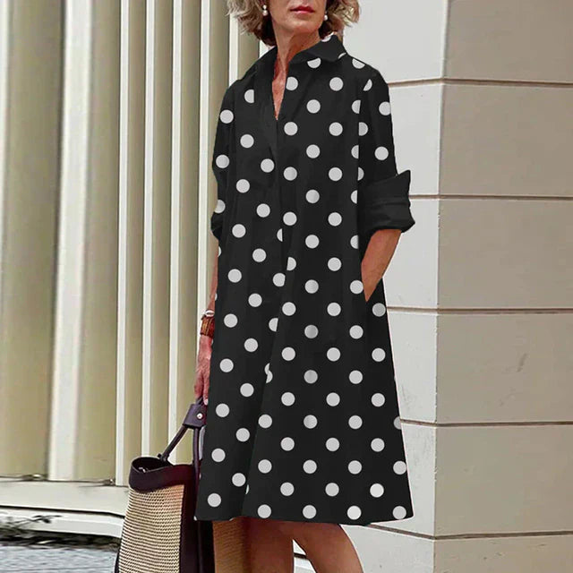 LF | Robe vintage à manches longues
