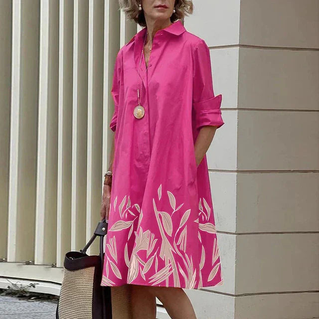 LF | Robe vintage à manches longues