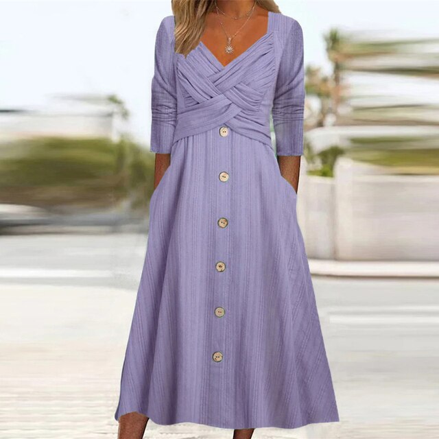 LF | Robe à manches longues en ligne A