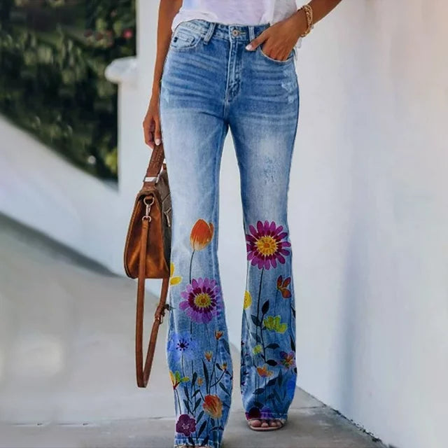 LF | Jeans avec impression de fleurs