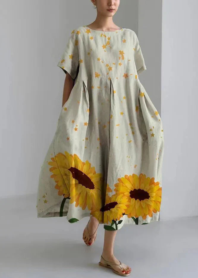 LF | Robe midi avec imprimé fleuri