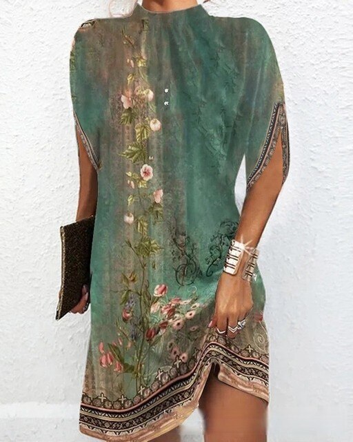 LF | Robe à la mode avec manches chauve-souris