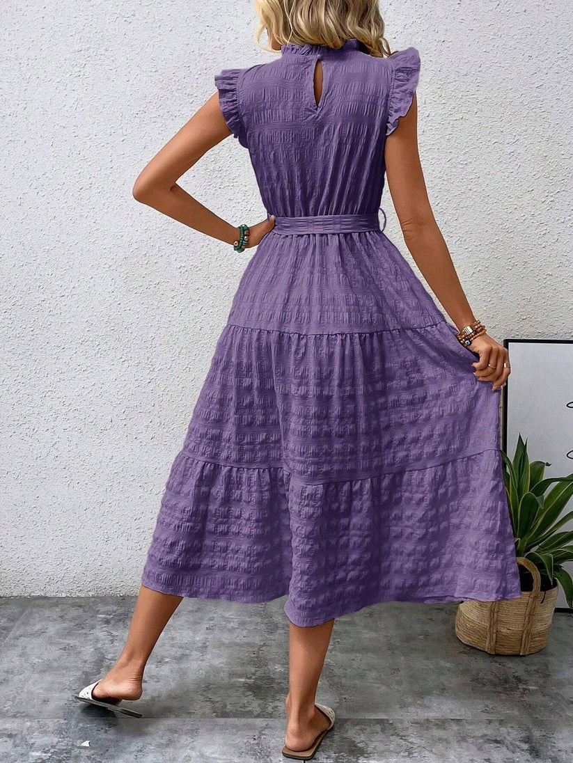 LF | Femme Ruché Ruché Ourlet Ceinture d'ourlet robe longue