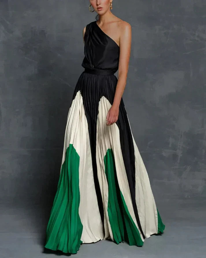 LF | Robes maxi glamour avec une seule épaule