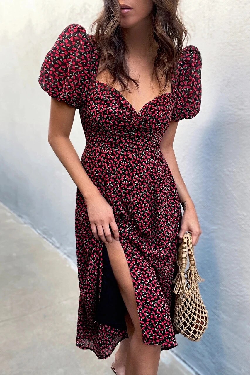 LF | Robe à encolure carrée