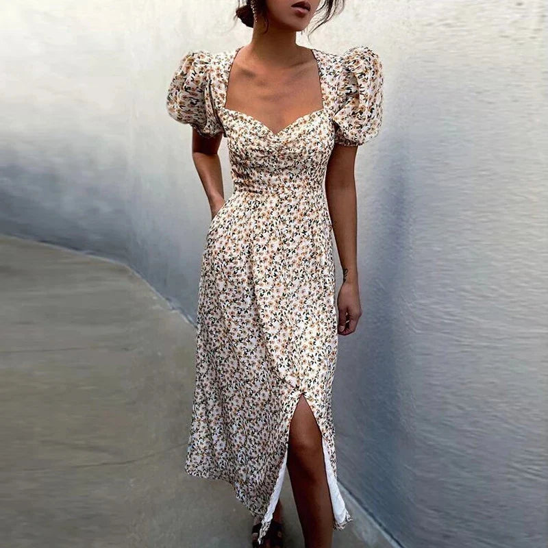 LF | Robe à encolure carrée