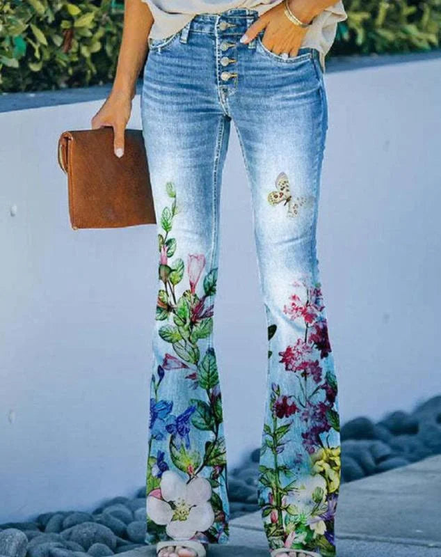 LF | Jeans avec impression de fleurs