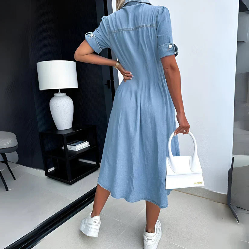 LF | Robe midi en denim