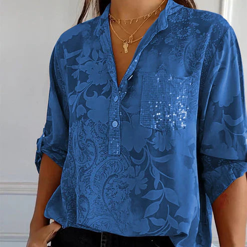 LF | Blouse à manches longues avec impression de fleurs