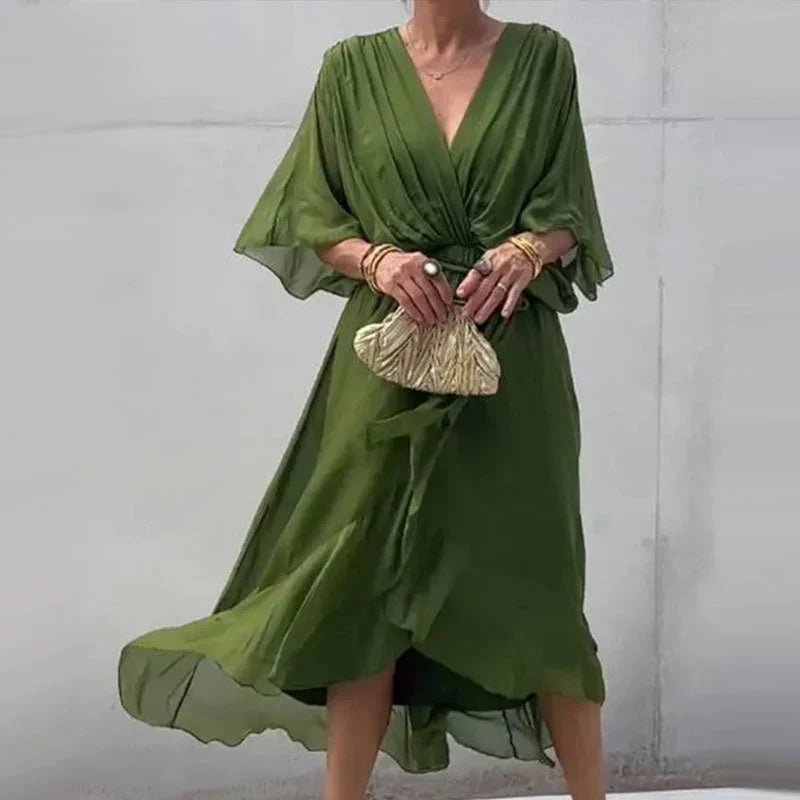 LF | Robe élégante avec décolleté en V