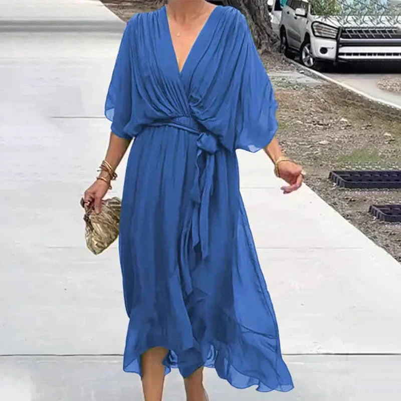LF | Robe élégante avec décolleté en V
