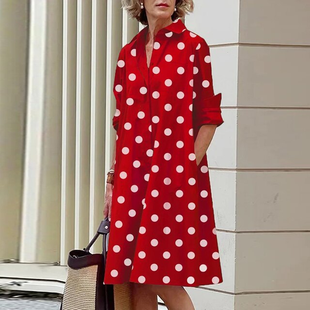 LF | Robe vintage à manches longues