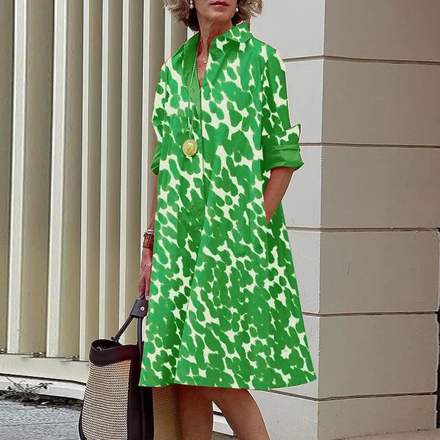 LF | Robe vintage à manches longues