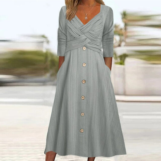 LF | Robe à manches longues en ligne A