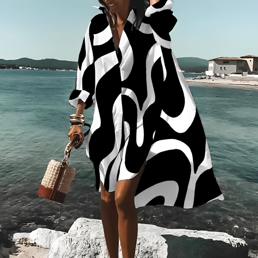 LF | Robe longueur genou avec imprimé unique