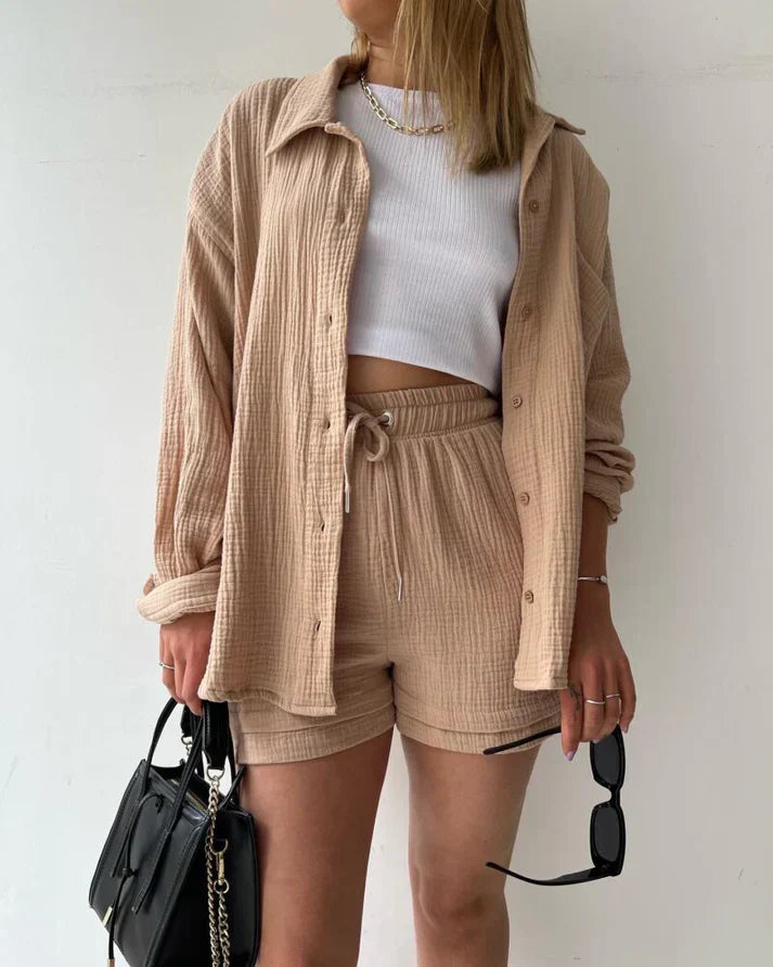 LF | Ensemble deux pièces avec plissé
