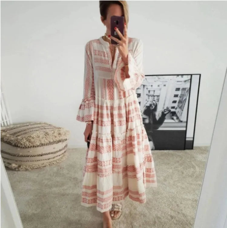LF | Robe à la mode avec impression géométrique
