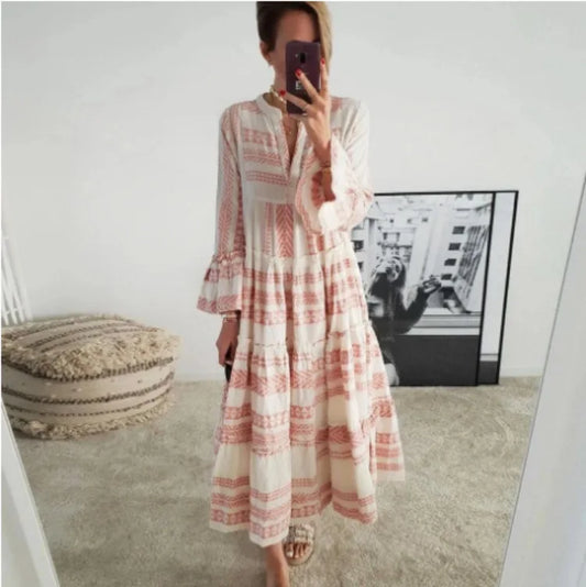 LF | Robe à la mode avec impression géométrique