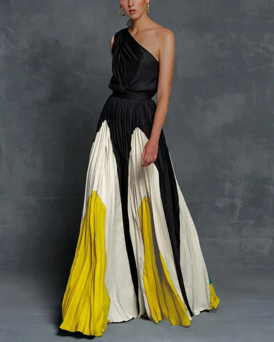 LF | Robes maxi glamour avec une seule épaule