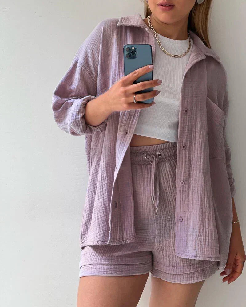 LF | Ensemble deux pièces avec plissé