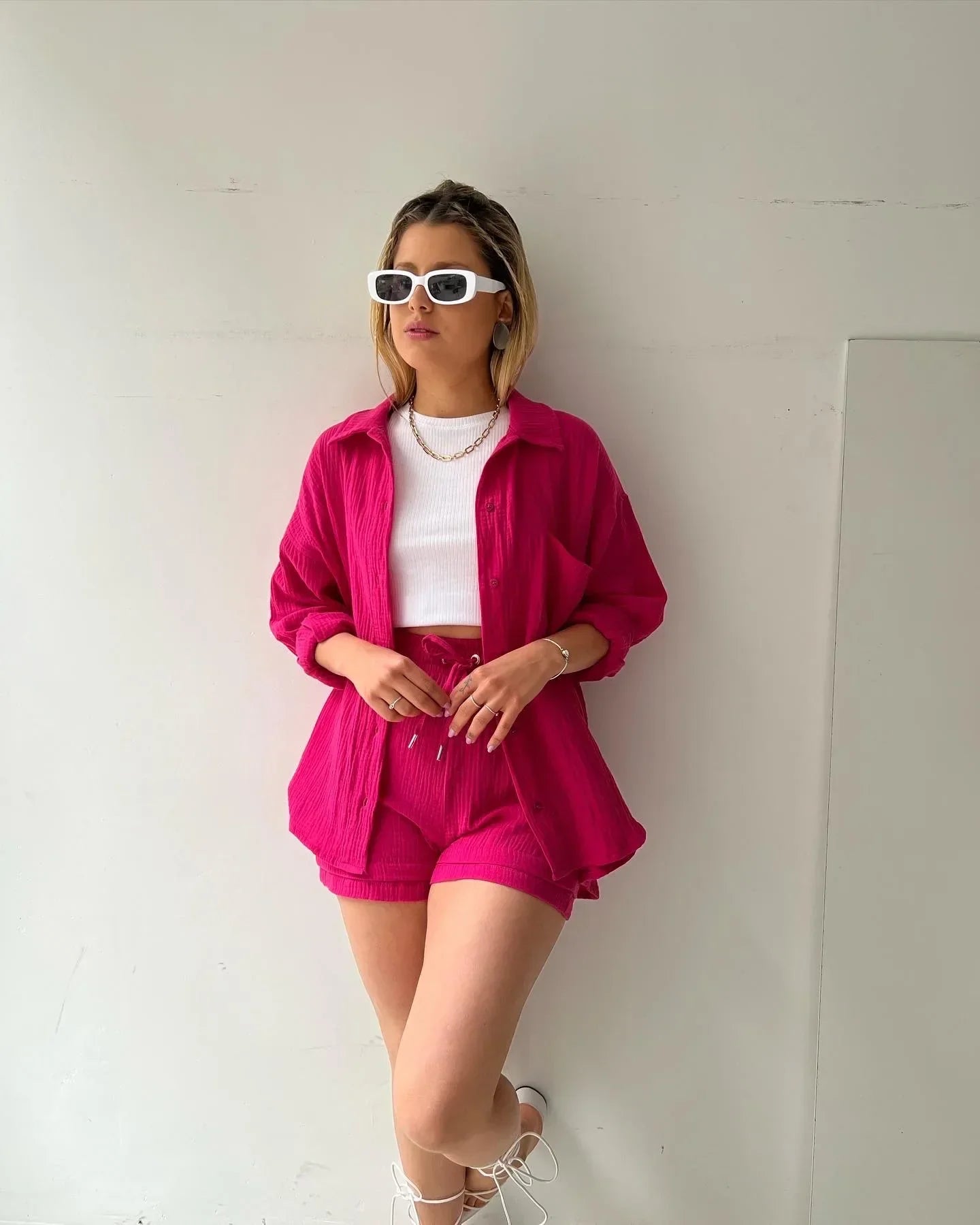 LF | Ensemble deux pièces avec plissé