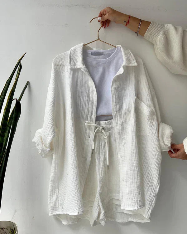 LF | Ensemble deux pièces avec plissé