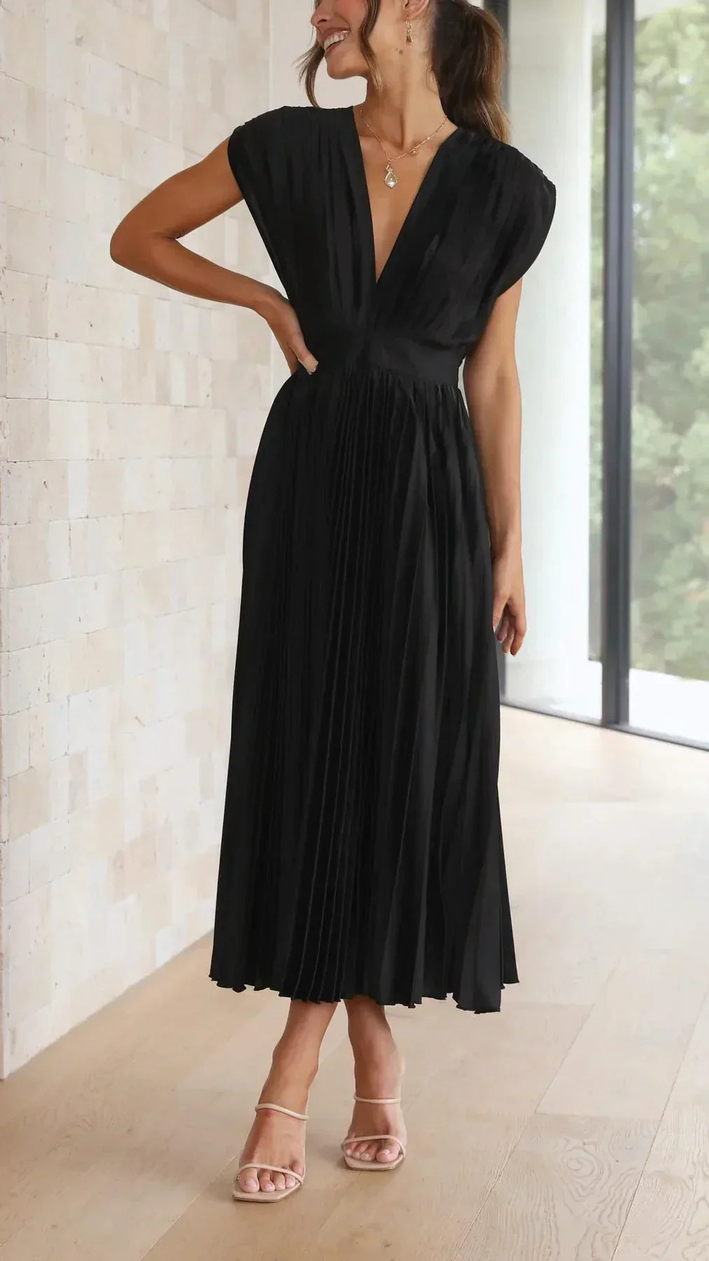 LF | Robe plissée élégante et sexy