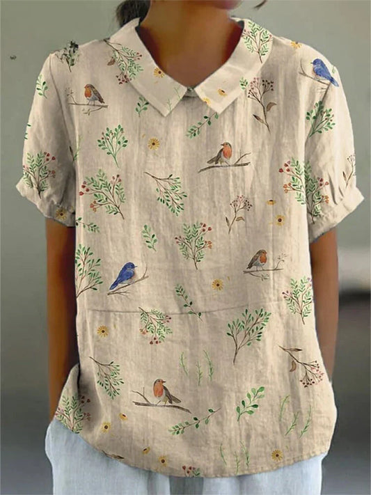 LF | Blouse décontractée en coton pour femmes