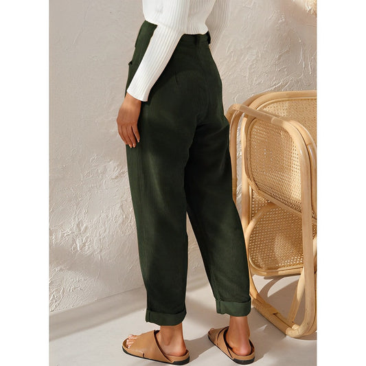 LF | Pantalons à la mode en velours côtelé