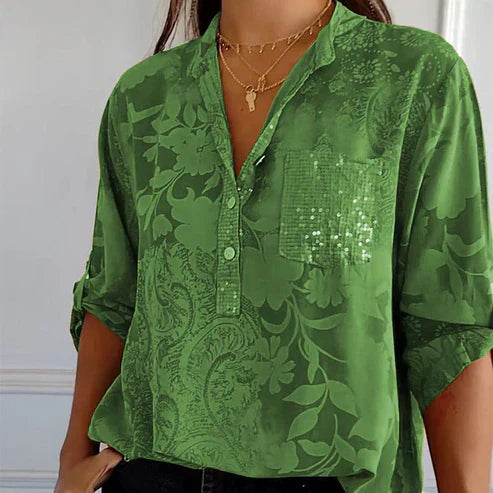 LF | Blouse à manches longues avec impression de fleurs