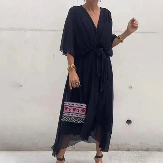 LF | Robe élégante avec décolleté en V